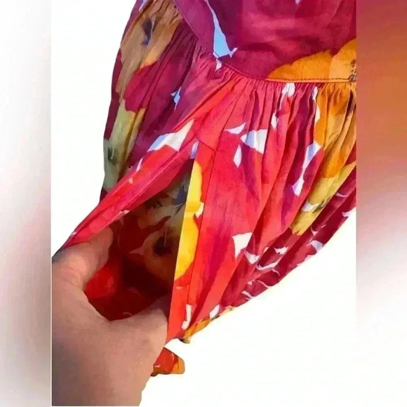 Vintage Hauber Sporting Life Floral Button Front & Back Germany Size 8 - Picture 5 of 11